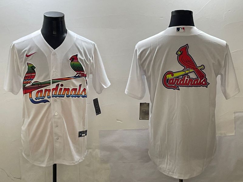 Men St.Louis Cardinals Blank White Game 2025 Nike MLB Jersey style 3->st.louis cardinals->MLB Jersey